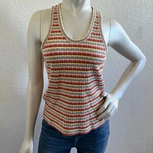 Madewell "retro style tank  stripe size Large